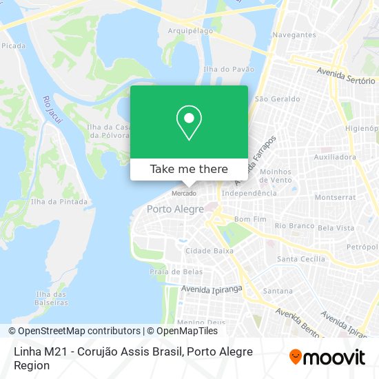 Mapa Linha M21 - Corujão Assis Brasil