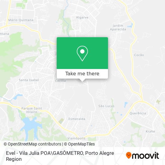 Evel - Vila Julia POA\GASÔMETRO map