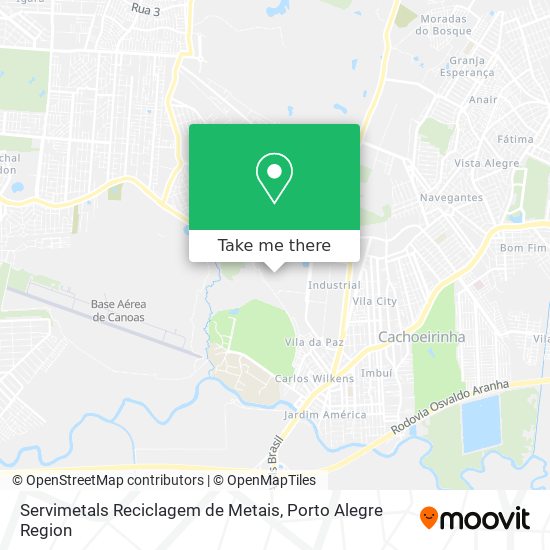Servimetals Reciclagem de Metais map
