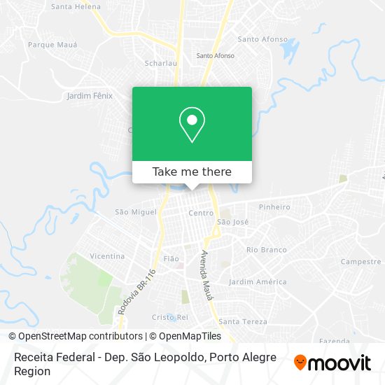 Receita Federal - Dep. São Leopoldo map