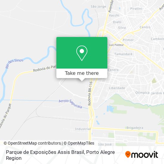 Parque de Exposições Assis Brasil map