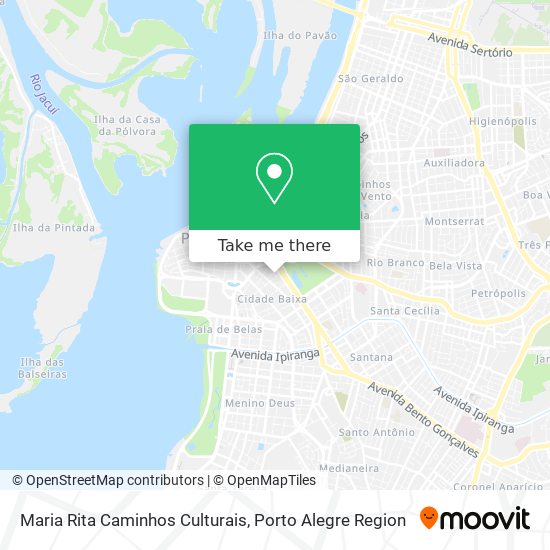 Maria Rita Caminhos Culturais map