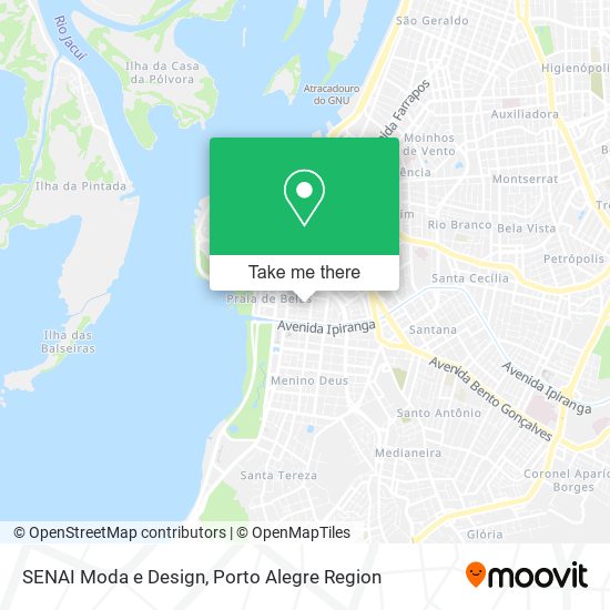 SENAI Moda e Design map