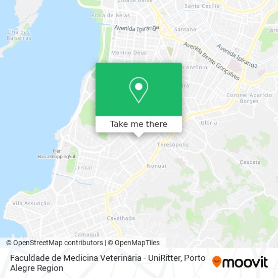 Mapa Faculdade de Medicina Veterinária - UniRitter