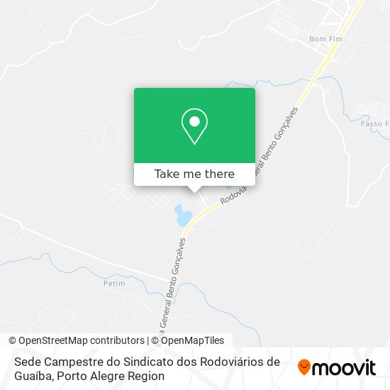 Sede Campestre do Sindicato dos Rodoviários de Guaíba map