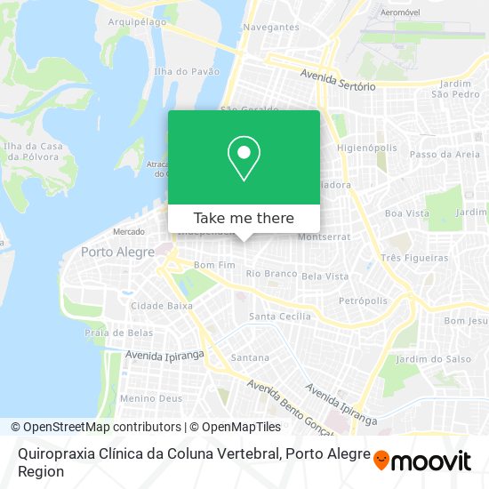Quiropraxia Clínica da Coluna Vertebral map