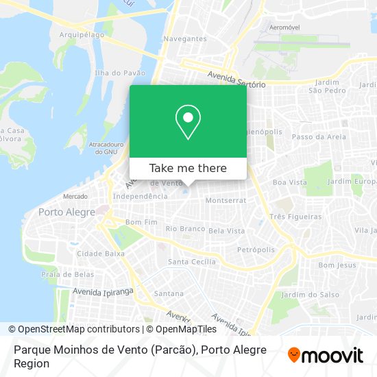 Mapa Parque Moinhos de Vento (Parcão)