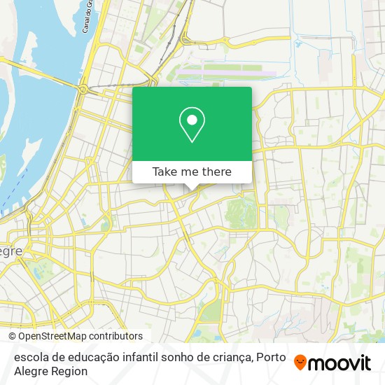 Mapa escola de educação infantil sonho de criança