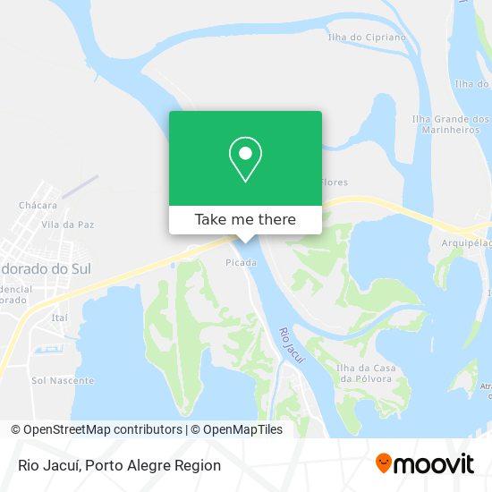 Mapa Rio Jacuí