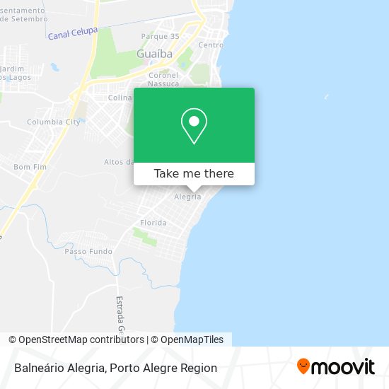 Mapa Balneário Alegria