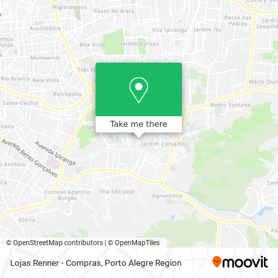 Mapa Lojas Renner - Compras