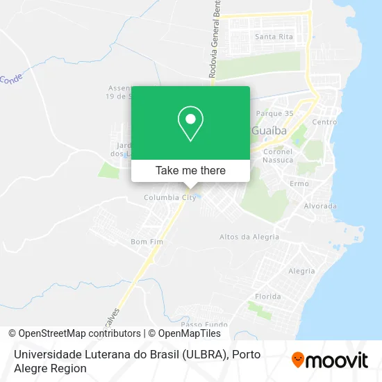 Universidade Luterana do Brasil (ULBRA) map