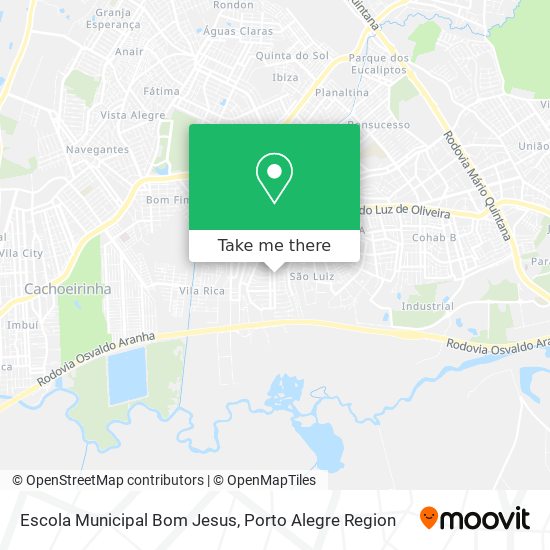 Mapa Escola Municipal Bom Jesus