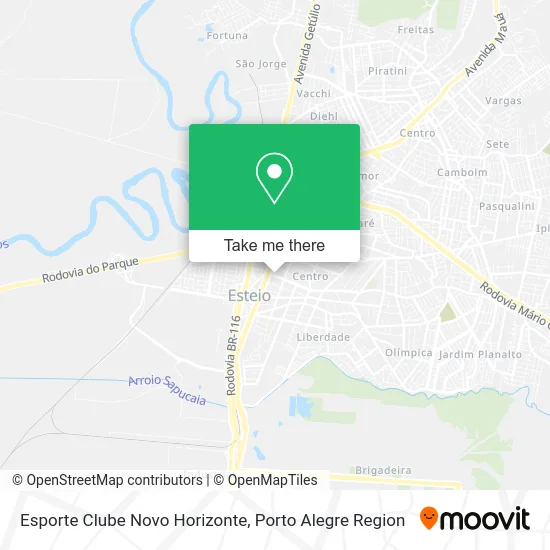 Esporte Clube Novo Horizonte map