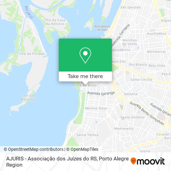 AJURIS - Associação dos Juízes do RS map