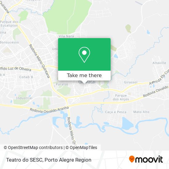 Teatro do SESC map