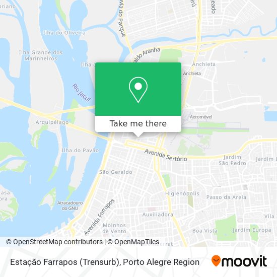 Estação Farrapos (Trensurb) map