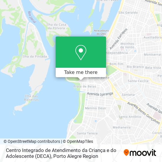 Centro Integrado de Atendimento da Criança e do Adolescente (DECA) map