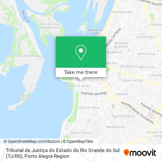 Tribunal de Justiça do Estado do Rio Grande do Sul (TJ / RS) map