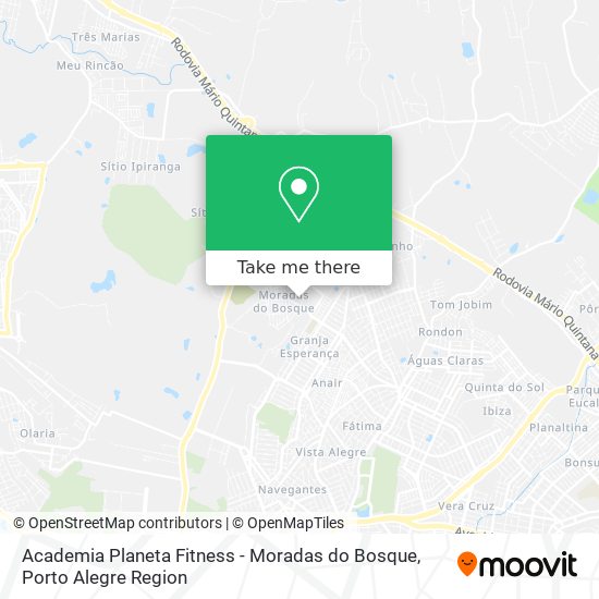 Academia Planeta Fitness - Moradas do Bosque map