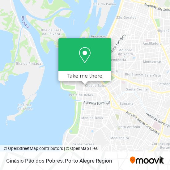 Ginásio Pão dos Pobres map