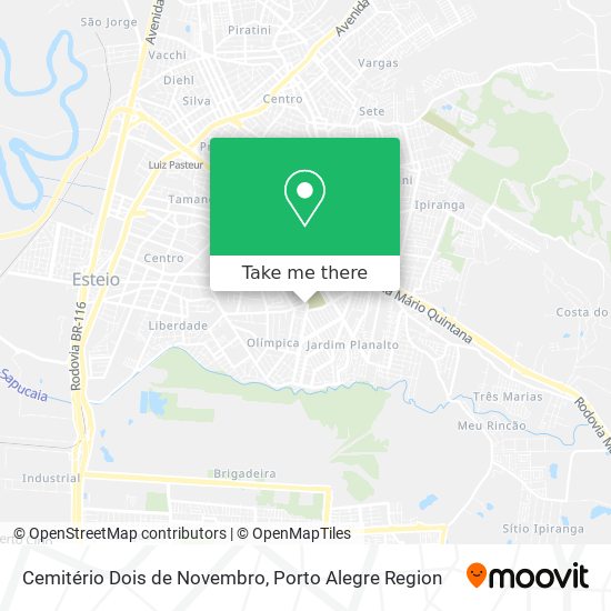 Mapa Cemitério Dois de Novembro