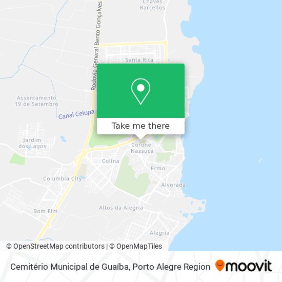 Mapa Cemitério Municipal de Guaíba