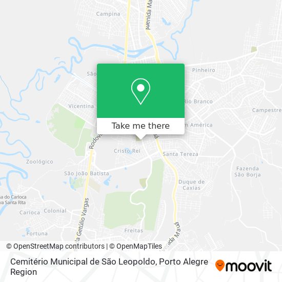 Mapa Cemitério Municipal de São Leopoldo