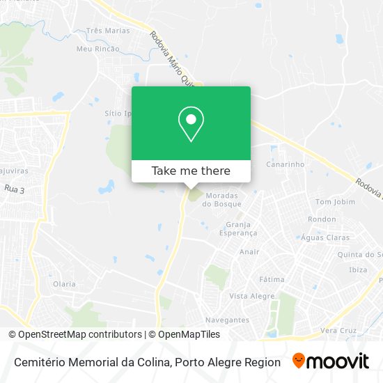 Cemitério Memorial da Colina map