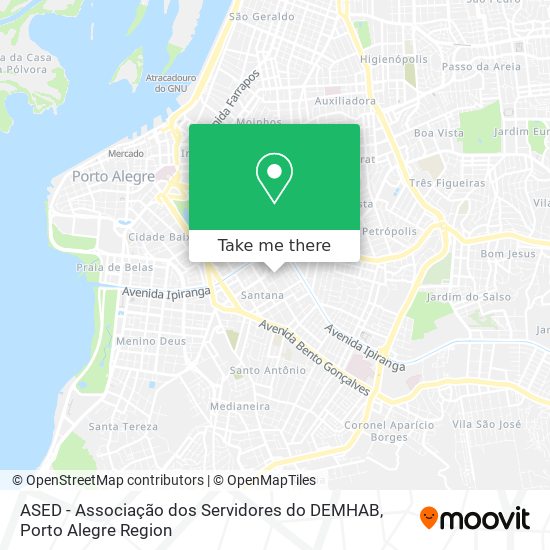ASED - Associação dos Servidores do DEMHAB map