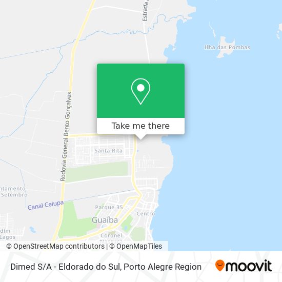Dimed S/A - Eldorado do Sul map