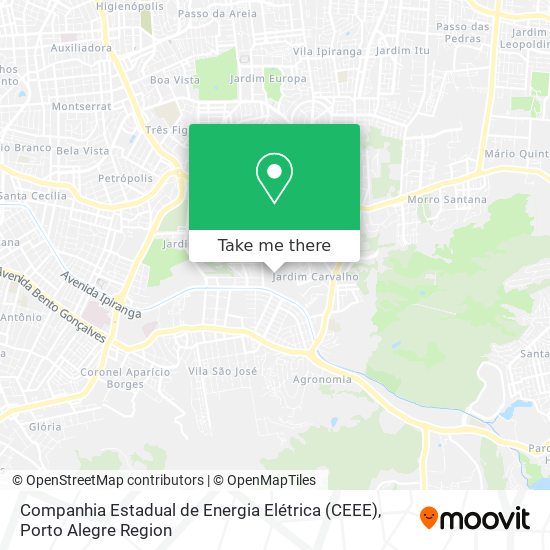 Mapa Companhia Estadual de Energia Elétrica (CEEE)