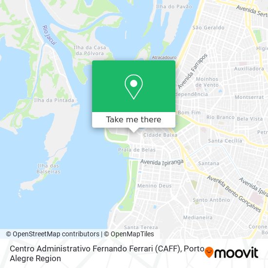 Centro Administrativo Fernando Ferrari (CAFF) map