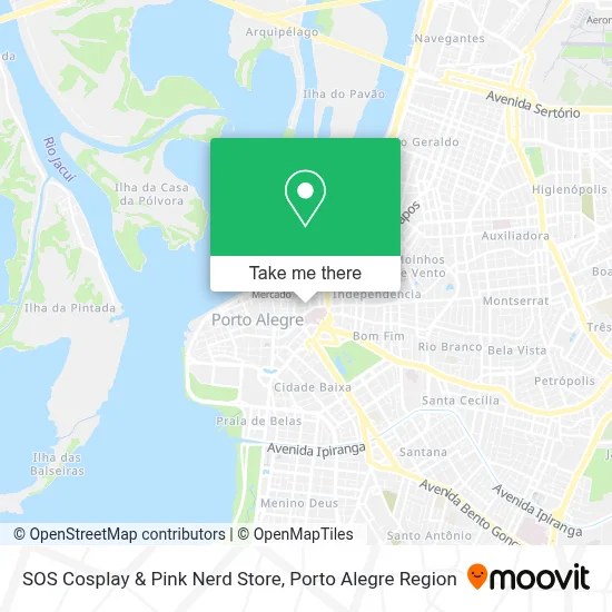SOS Cosplay &  Pink Nerd Store map