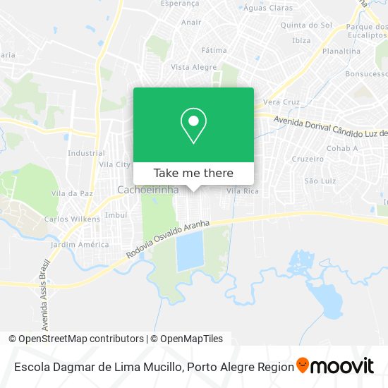 Mapa Escola Dagmar de Lima Mucillo