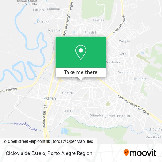 Ciclovia de Esteio map