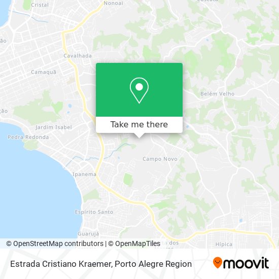 Estrada Cristiano Kraemer map