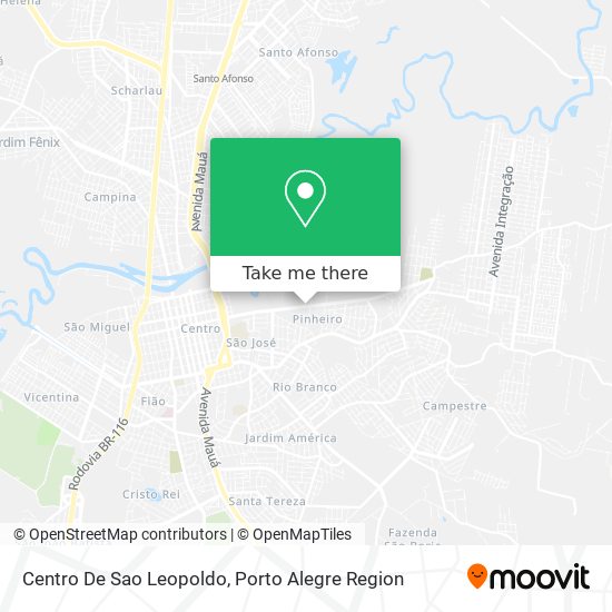 Mapa Centro De Sao Leopoldo
