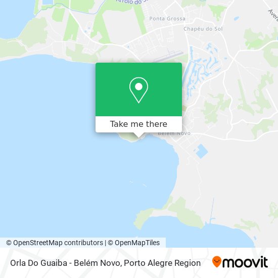 Orla Do Guaiba - Belém Novo map
