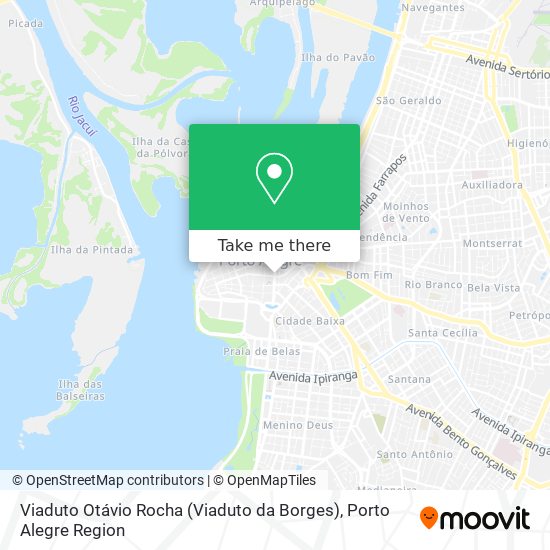 Mapa Viaduto Otávio Rocha (Viaduto da Borges)