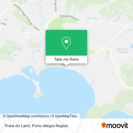 Praia do Lami map
