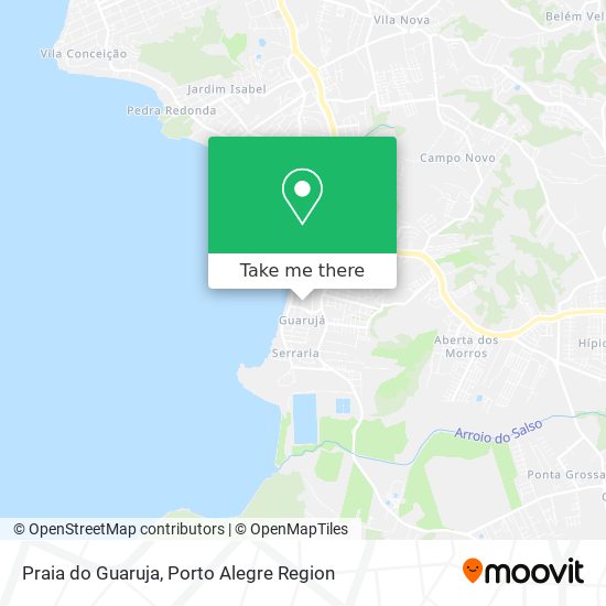 Praia do Guaruja map