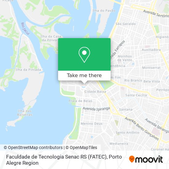 Faculdade de Tecnologia Senac RS (FATEC) map