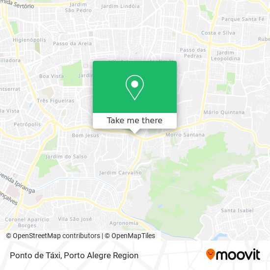 Ponto de Táxi map