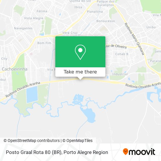 Posto Graal Rota 80 (BR) map