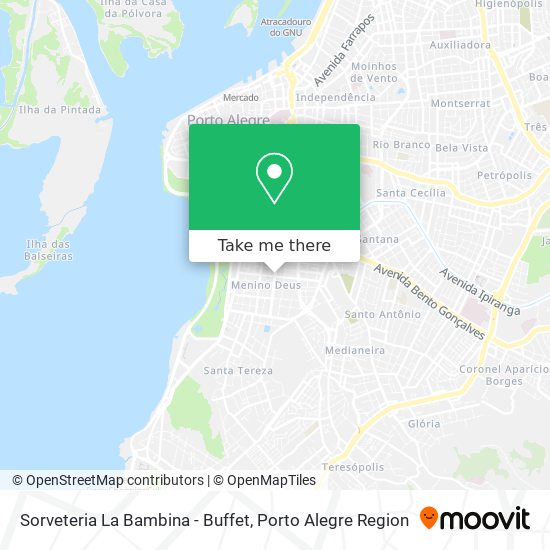 Sorveteria La Bambina - Buffet map