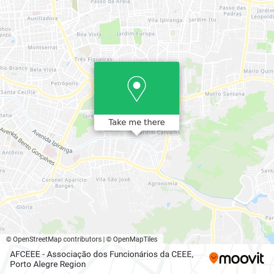 Mapa AFCEEE - Associação dos Funcionários da CEEE