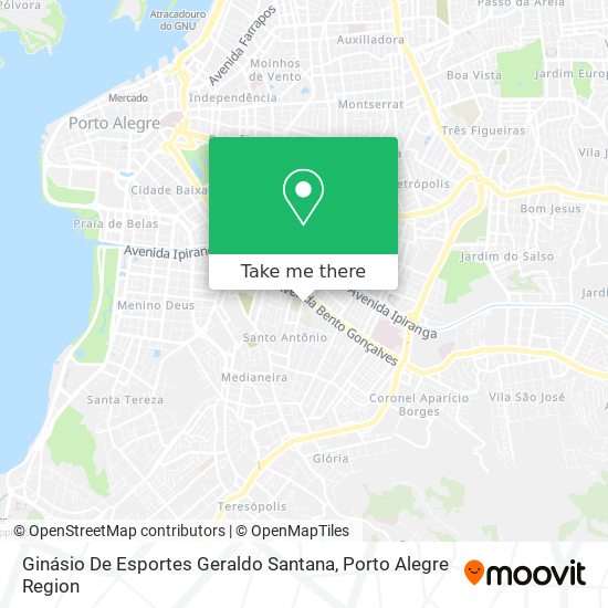 Mapa Ginásio De Esportes Geraldo Santana