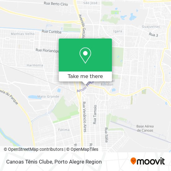 Mapa Canoas Tênis Clube