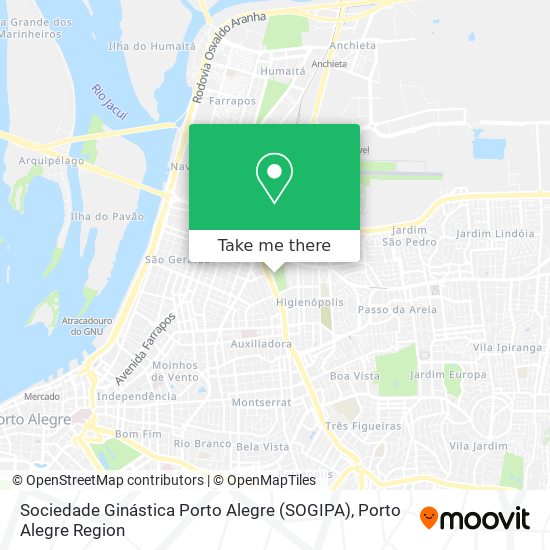 How to get to Sociedade Ginástica Porto Alegre (SOGIPA) by Bus or